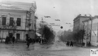 Перспектива от Театральной площади на юг. 1960-е годы