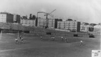Октябрьский проспект от ул. Красноармейской до ул. Пролетарской. Левая сторона. 1950-е годы