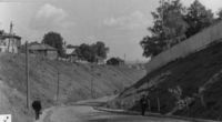 Перспектива от улицы Большевиков на восток. 1950-е годы. Фото 1 