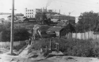 Слобода Шевели на перекрестке с улицей Профсоюзной. 1960-е годы